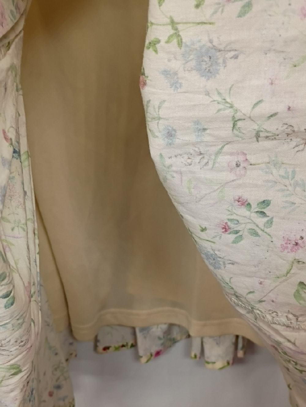 Cream Floral Tie-Shoulder Sundress - Picture 7 of 13